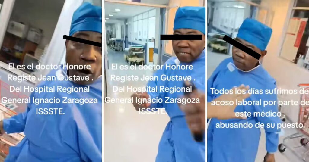 Médico del ISSSTE destituido tras ser grabado confrontando a enfermeros durante su turno