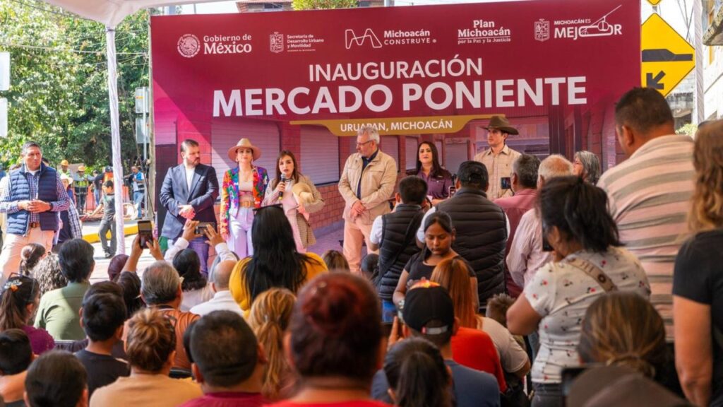 Se abre el Mercado Poniente en Uruapan gracias a la gestión del alcalde Carlos Manzo