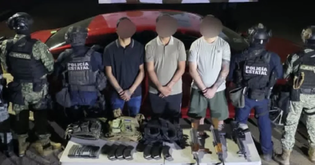 ¡Detención en Valle Alto, Culiacán! Tres hombres armados son capturados
