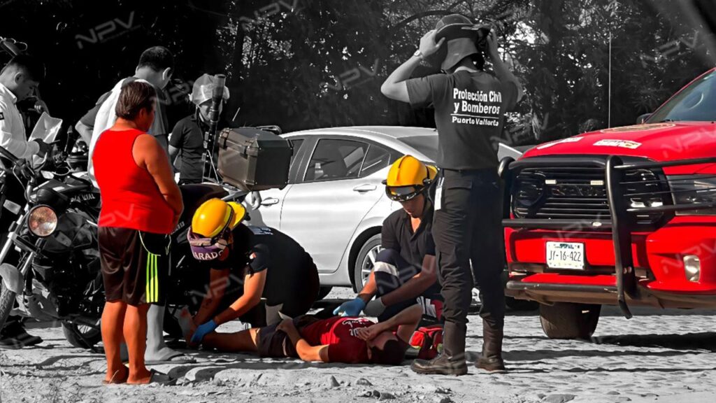 Accidente grave de motocicleta causa un herido en Lomas del Coapinole