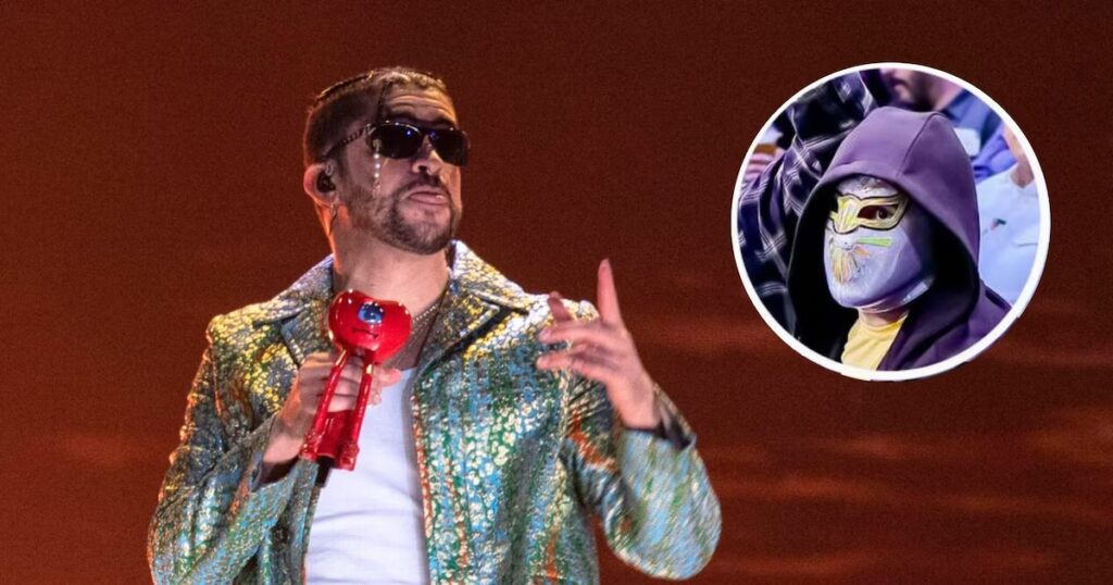 Bad Bunny asiste a las luchas en CDMX y sorprende a sus fans antes de sus conciertos en el Estadio GNP