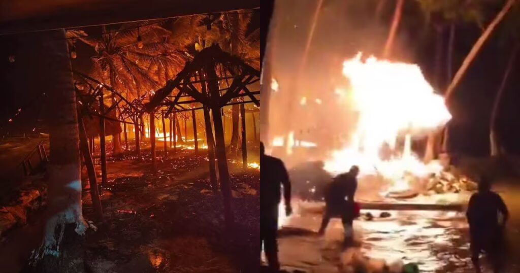 Capturan al sospechoso del incendio que devastó más de 200 palapas en la playa de Quintana Roo durante la Navidad.
