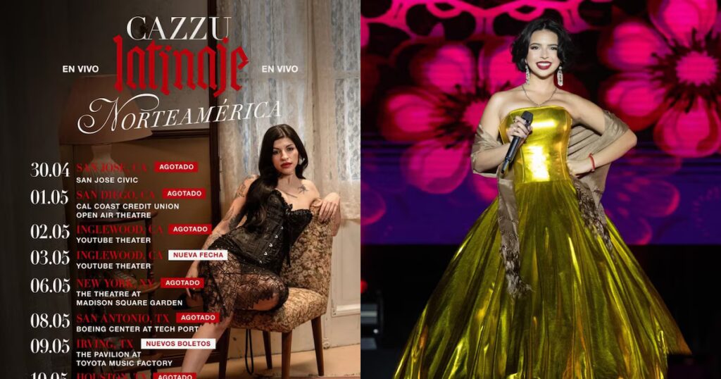 Cazzu llena los mismos recintos en EE.UU. donde Ángela Aguilar no logró vender entradas.