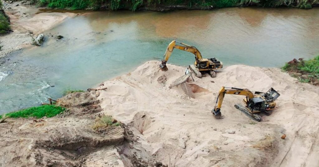 Cerrado un yacimiento de extracción ilegal de arena en Chiapas