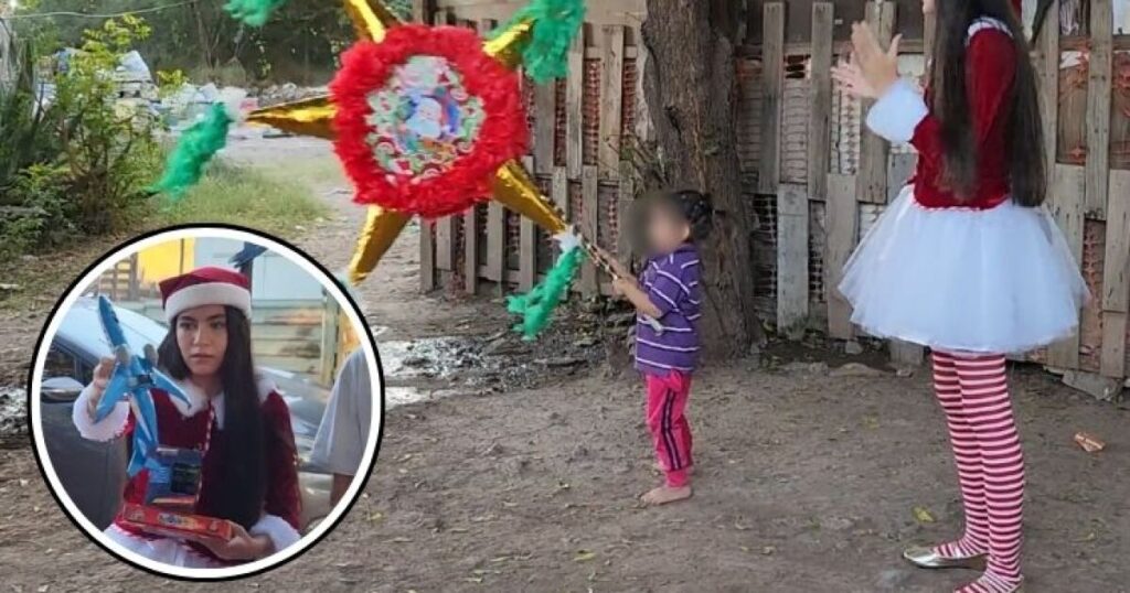 Con un corazón gigante: Miranda sorprende a niños de bajos recursos en Los Mochis con regalos