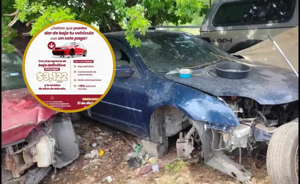 D diciembre: Programa de Baja Definitiva para deshacerte de vehículos chatarra