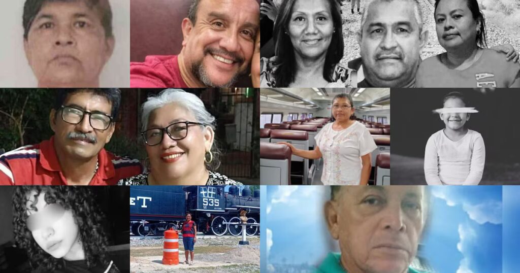 De estudiantes a pensionados: el legado de las 13 víctimas del accidente del Tren Interoceánico.