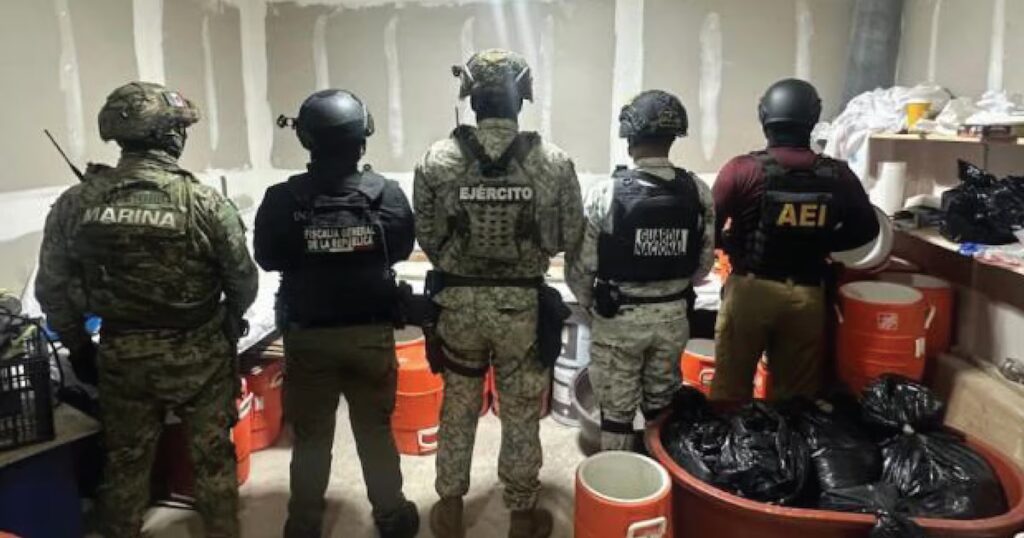 Desmantelan laboratorio ilegal de metanfetamina en Tijuana, Baja California