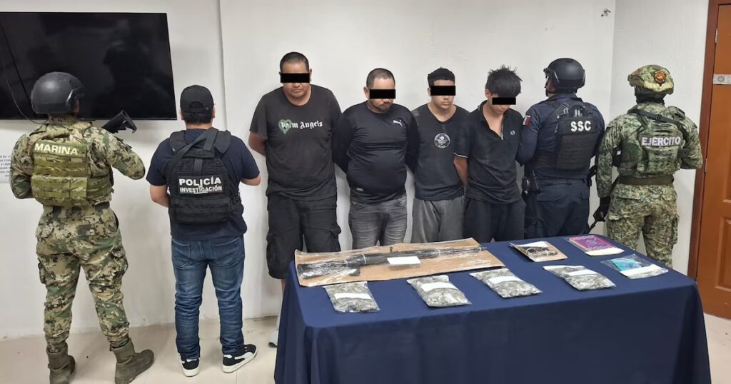Detienen al "Dumbo", líder del CJNG en Quintana Roo, junto a tres supuestos integrantes de la organización criminal