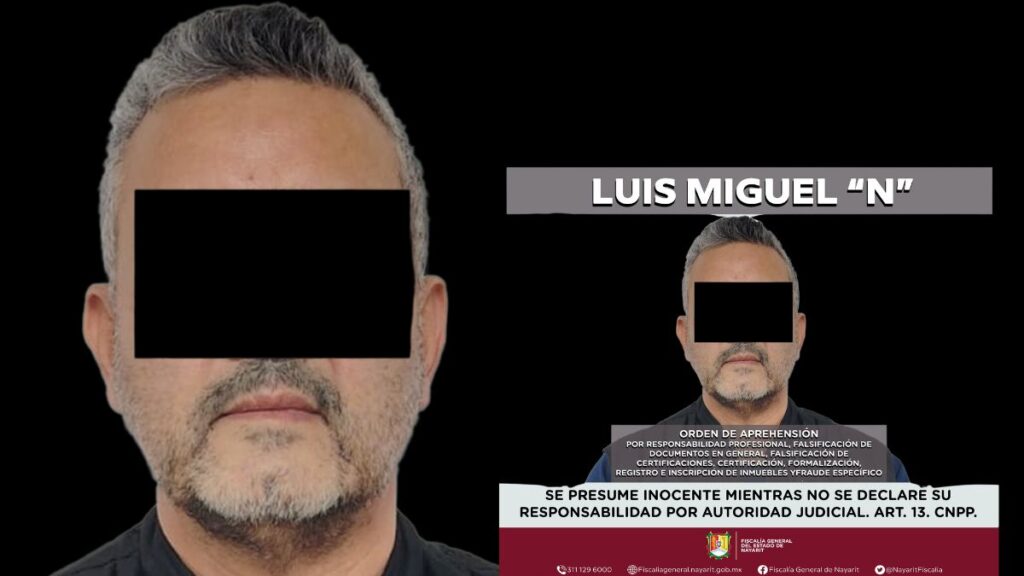 Detienen en Guadalajara a un notario por diversos delitos en Nayarit