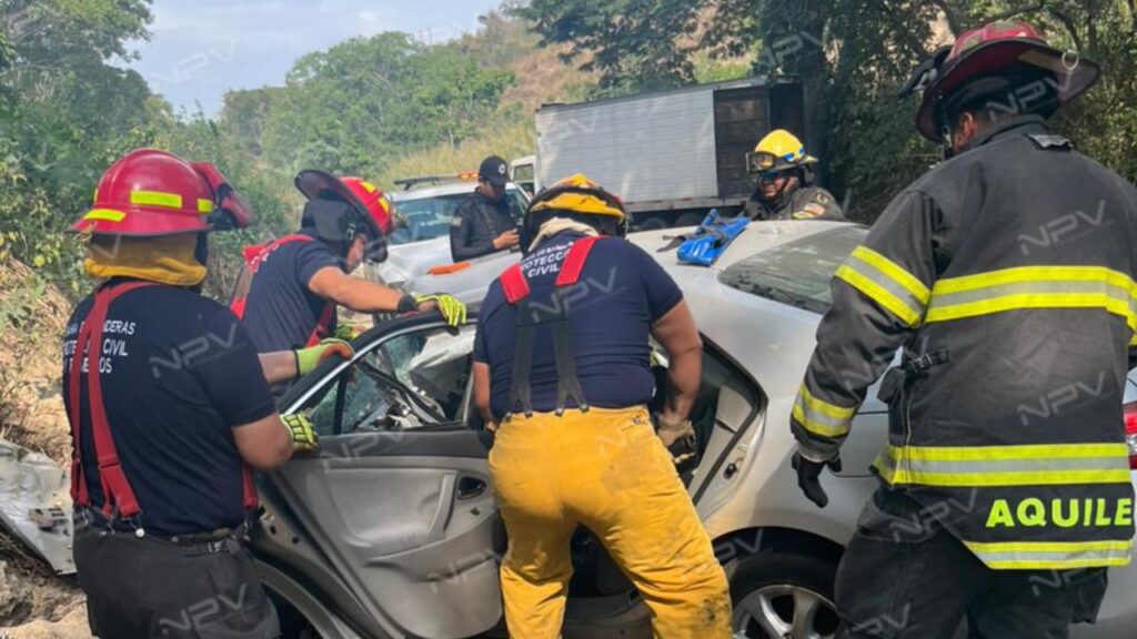 Dos heridos tras el accidente registrado en San Quintín