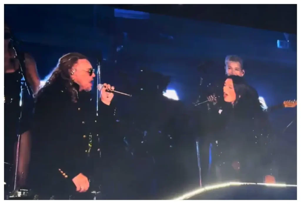 Dua Lipa deslumbra en CDMX interpretando “Oye Mi Amor” junto a Fher Olvera de Maná