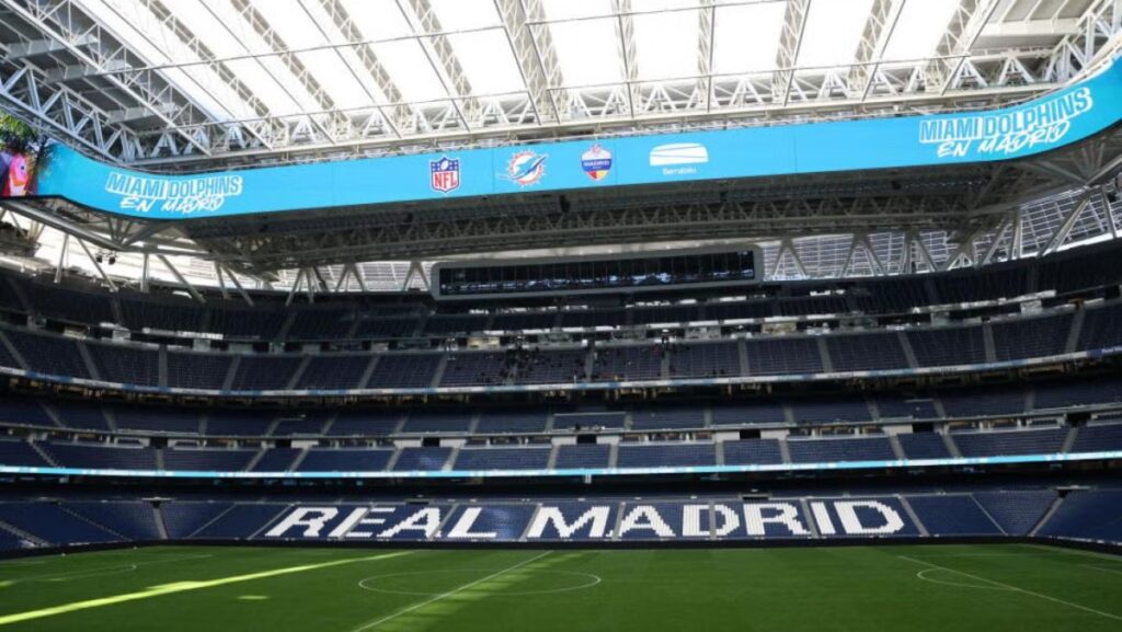 El Real Madrid enfrenta las consecuencias del partido de NFL en el Santiago Bernabéu.
