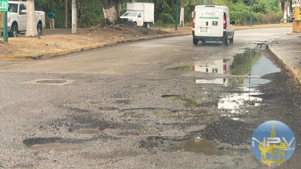 La Avenida Prisciliano Sánchez presenta baches y deterioro tras las fuertes lluvias