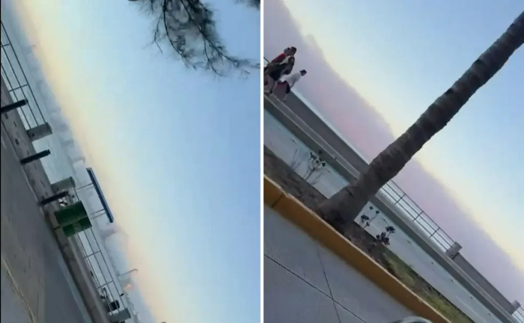 La neblina envuelve el malecón de Mazatlán este martes 16 de diciembre