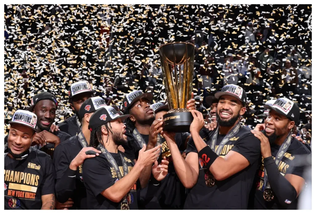 Los Knicks vencen a los Spurs y se consagran campeones de la NBA Cup 2025
