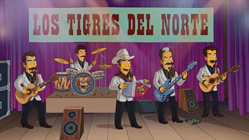 Los Tigres del Norte hacen su debut en Los Simpson con "El Corrido de Pedro y Homero"