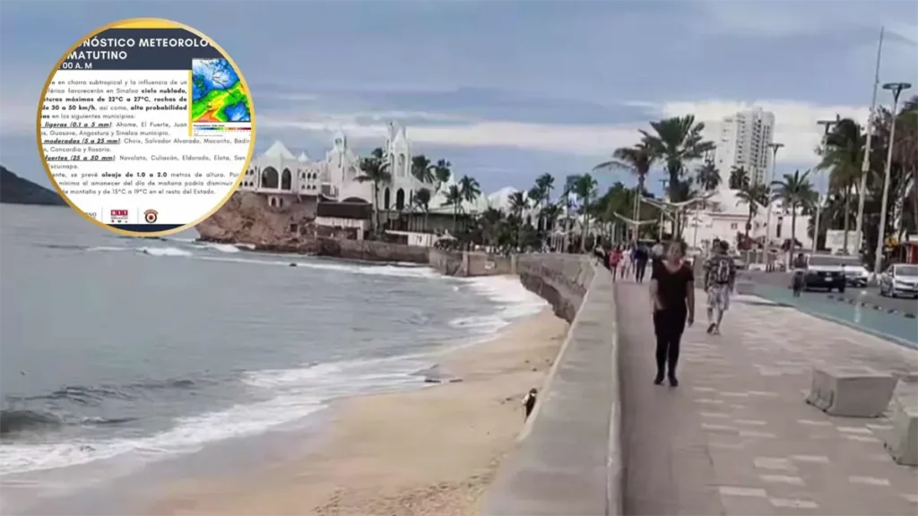 Mazatlán: se espera un viernes 5 de diciembre fresco y con lluvias moderadas