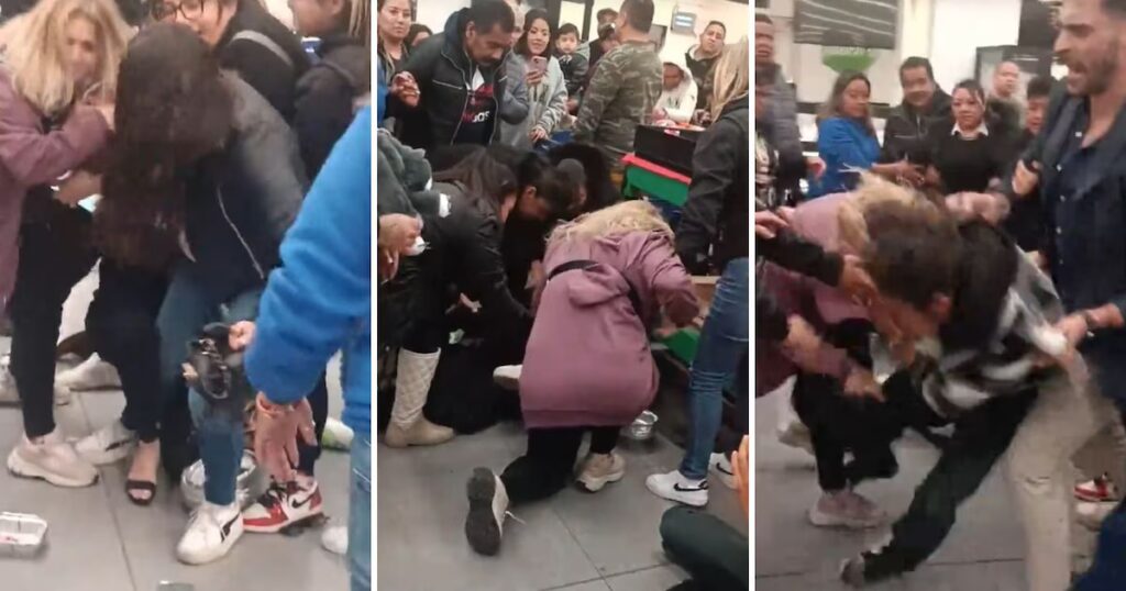 Mujer recibe el apodo de 'Lady Pavo' tras protagonizar una pelea en un centro comercial de CDMX por colarse en la fila.