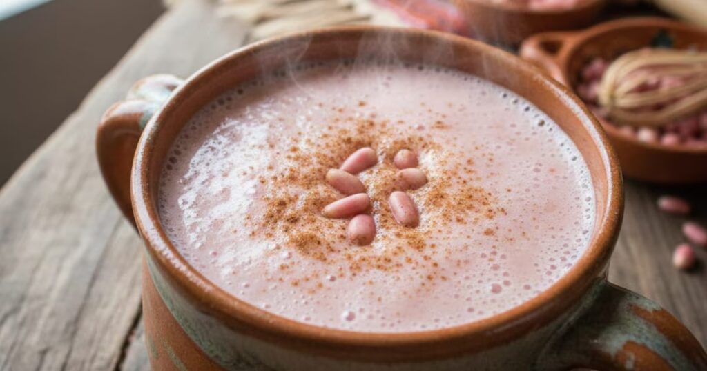 Prepara un delicioso atole de piñón, la bebida perfecta para el frío esta temporada