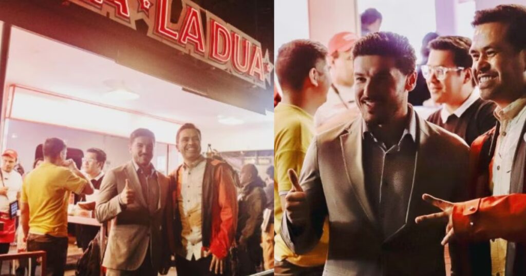Samuel García y Jorge Álvarez Máynez recorren la taquería de Dua Lipa en la Ciudad de México