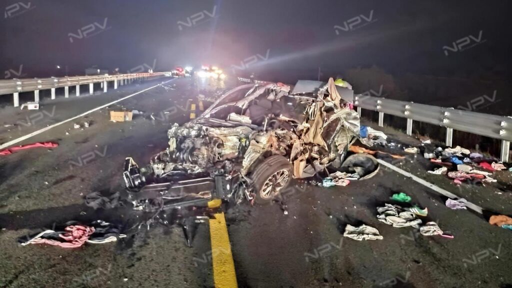 Seis víctimas en trágico accidente en la autopista Tepic-Puerto Vallarta