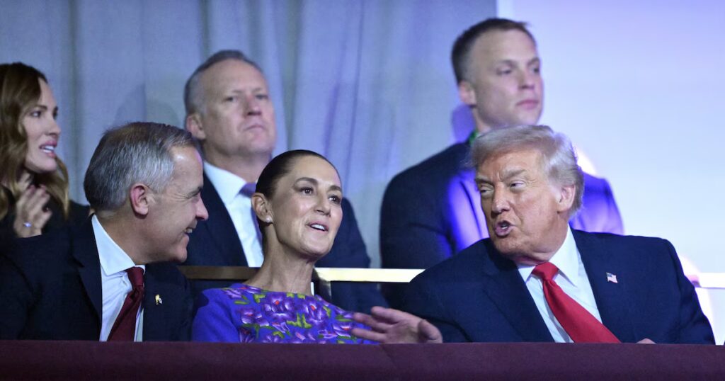 Sheinbaum cuenta detalles de su conversación con Trump y Carney en el sorteo del Mundial 2026