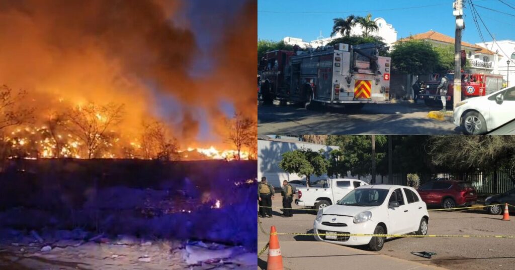 Sinaloa al Día: incendio en basurón de Culiacán y asesinato de mujer frente a hospital en Los Mochis