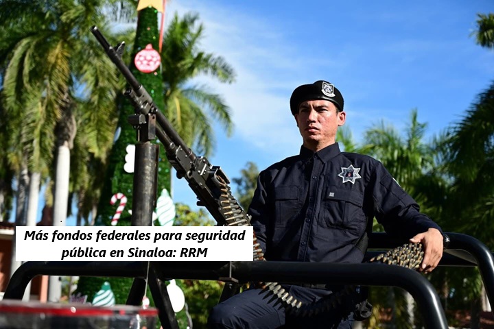 Sinaloa contará con 308 millones de pesos en apoyo federal para la seguridad pública en 2026, según Rocha Moya.