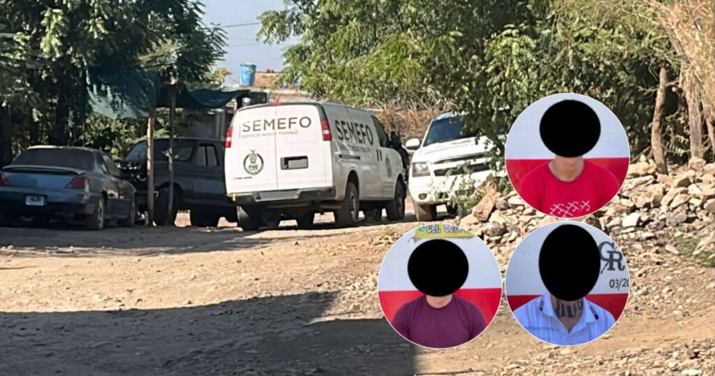 Tres hombres arrestados por el homicidio de un hombre en Renato Vega, Culiacán