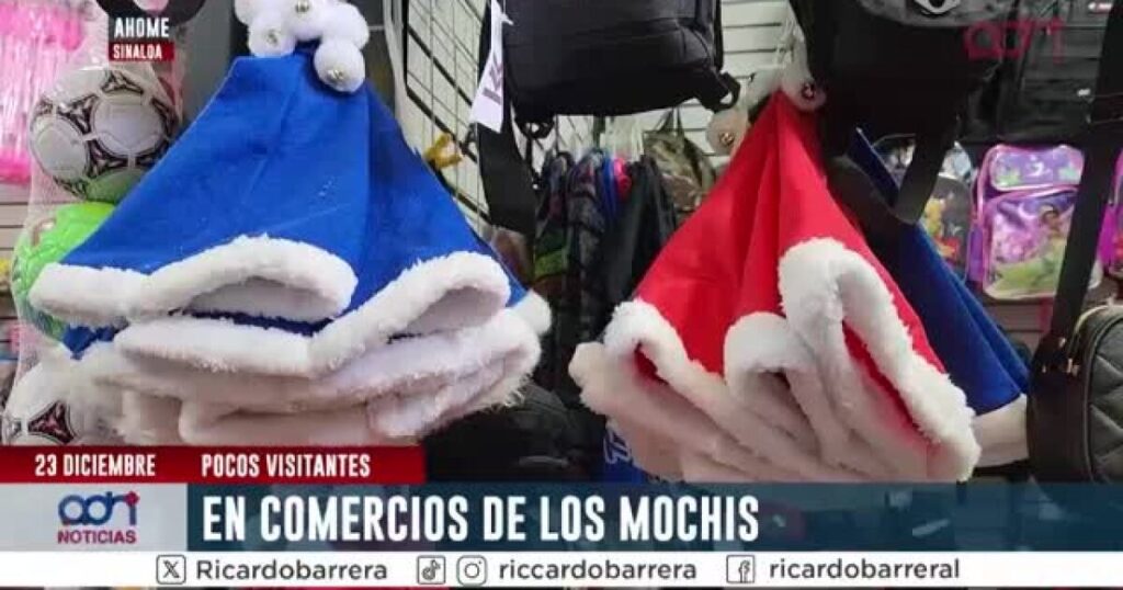 VIDEO| Comerciantes de Los Mochis enfrentan una Navidad complicada debido a las bajas ventas