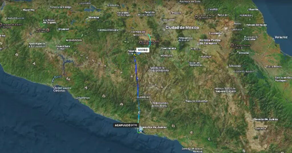 VIDEO| Descubre la ruta del jet privado que cayó tras su vuelo de Acapulco a Toluca, Edomex