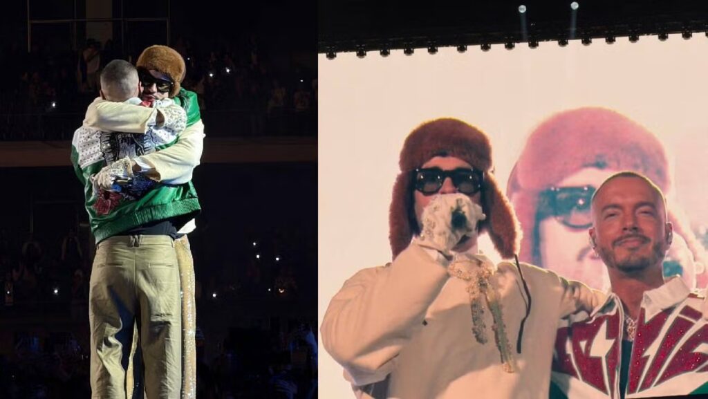 VIDEO: La sorprendente reconciliación de Bad Bunny y J Balvin en un concierto en México