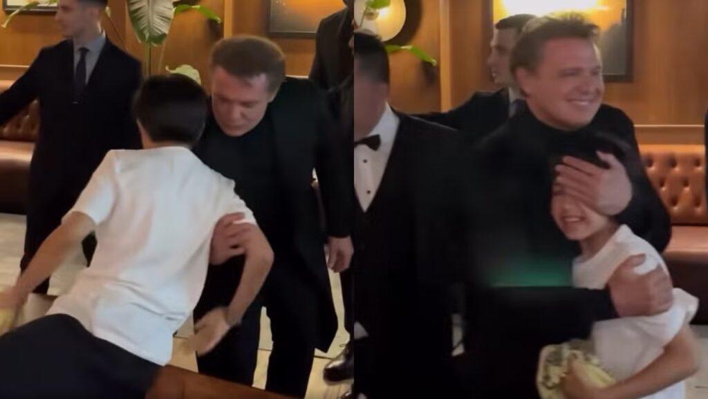 VIDEO: Luis Miguel rompe el protocolo al besar y abrazar emocionado a un niño en su concierto en México