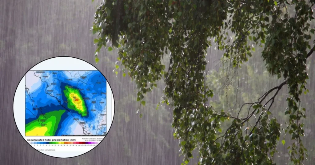 ¡Atención! Se esperan intensas lluvias y aguanieve esta noche en varias regiones de Sinaloa