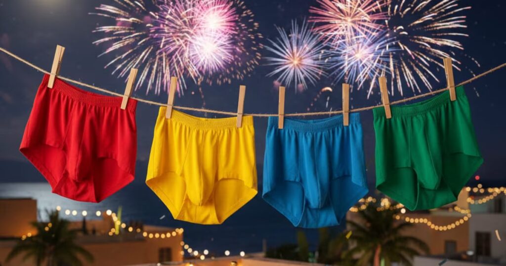 ¿Calzones para recibir el Año Nuevo? Descubre el significado de cada color según la tradición.