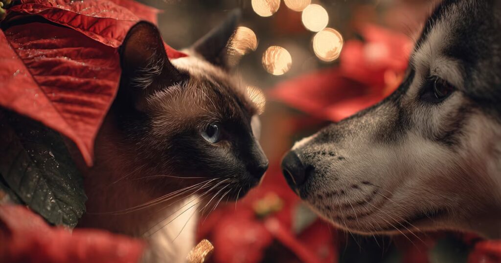 ¿Es peligrosa la flor de Nochebuena para tus mascotas? Todo lo que necesitas saber para mantenerlas a salvo