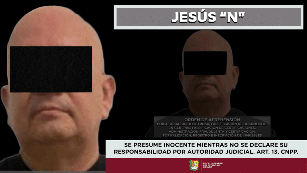 Detienen a un notario público en Nayarit por la Fiscalía