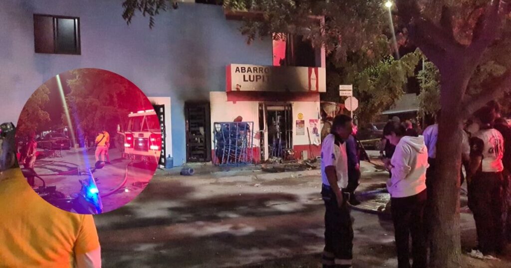 Incendio y explosión en una tienda de abarrotes en Mazatlán causa dos heridos graves