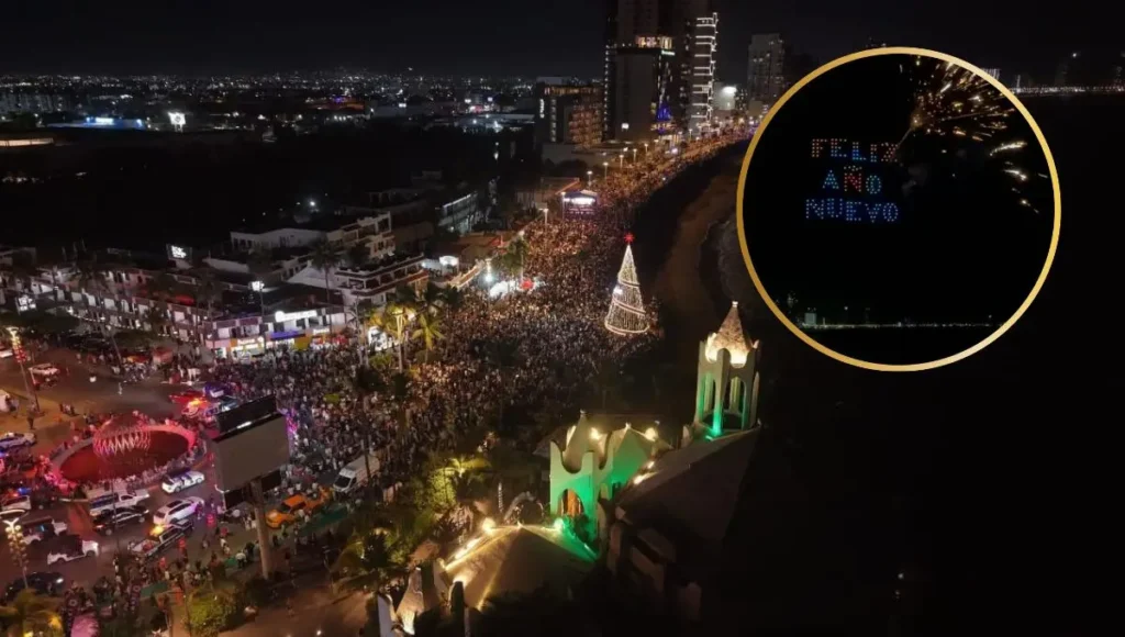 Más de 40,000 personas dan la bienvenida al 2026 en el Malecón de Mazatlán