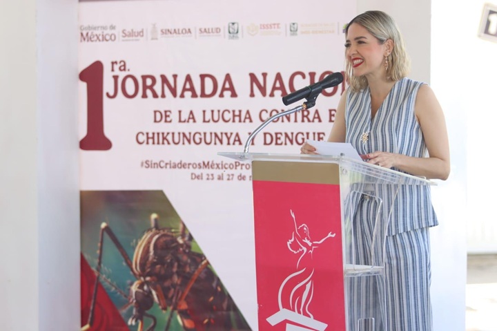 Estrella Palacios lidera la inauguración de la Jornada Nacional de Lucha contra el Chikungunya y Dengue 2026 en Mazatlán