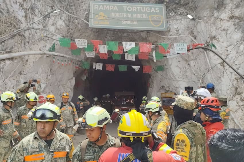 Colapso en mina de Sinaloa: Rescatan a segundo minero, hallan a tercero sin vida y cuarto sigue desaparecido