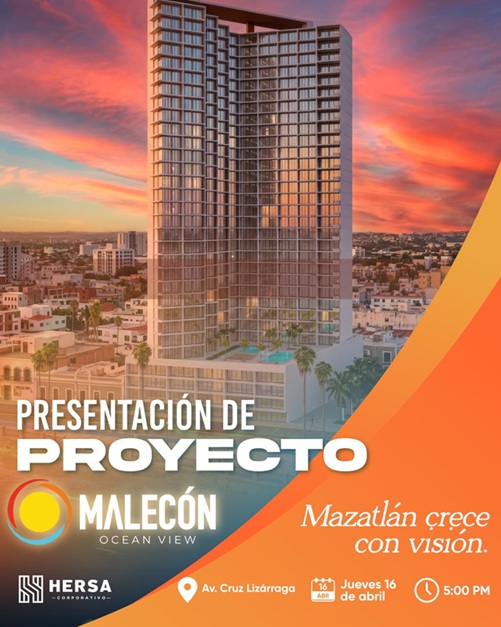 HERSA Corporativo lanza el proyecto “Malecón Ocean View” con preventa de más de 250 departamentos frente al mar