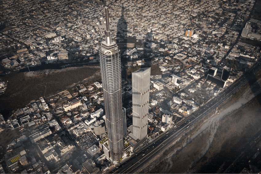 Rascacielos en competencia: la Torre Rise de Monterrey superará pronto a la T.OP Tower 1 como el edificio más alto de México